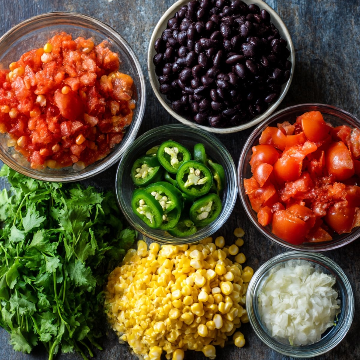 A skillet of cooked taco meat mixed with tomatoes, onions, and peppers, stirred with a wooden spoon.
